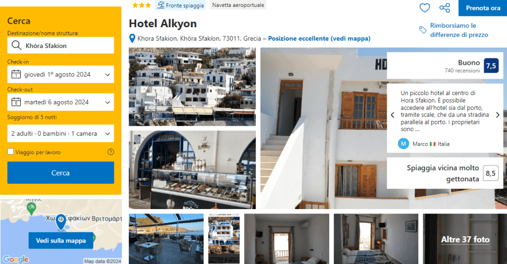 hotel creta sul mare