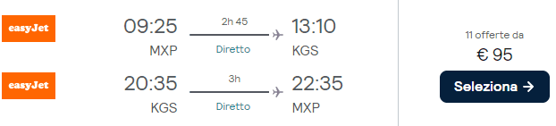 Volo EasyKet Skyscanner Kos
