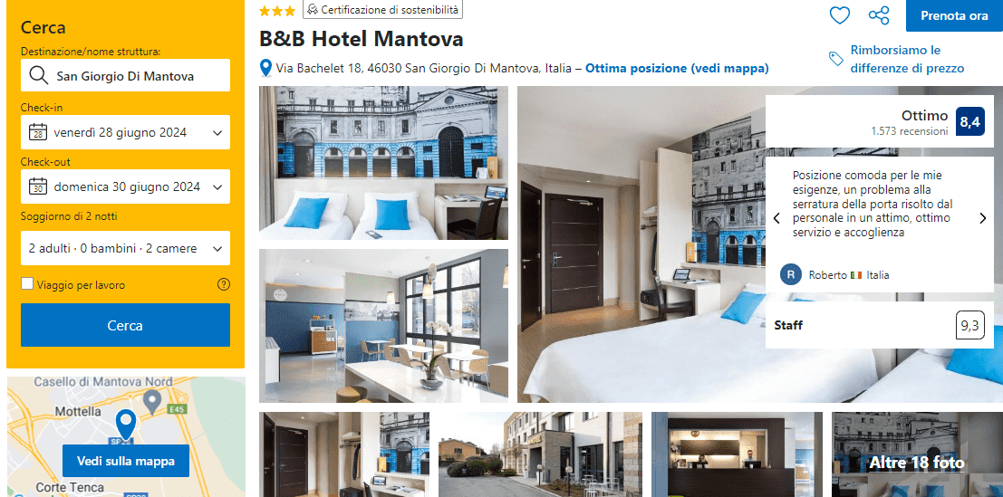 Hotel a Mantova