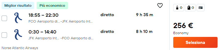 Offerta voliRoma New York Voli Diretti 